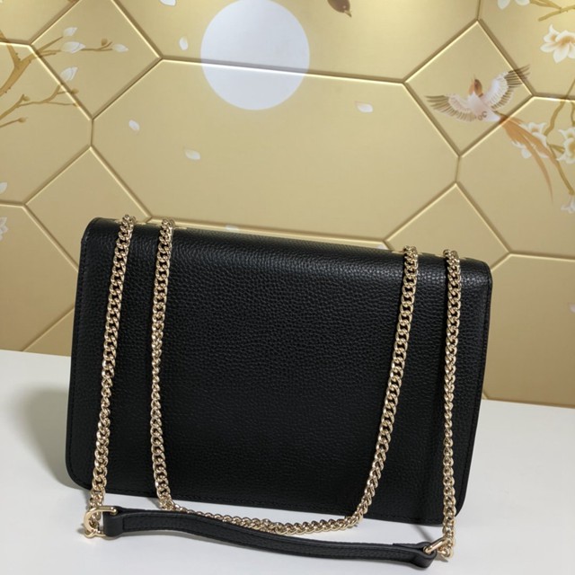 Gucci經典款女包 510303 古馳新款雙GG荔枝紋牛皮鏈條包 Gucci經典款手提女包  gqy2671